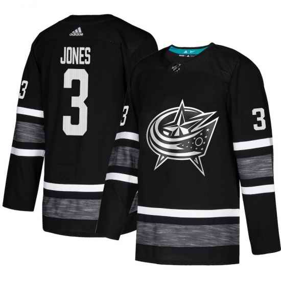 Blue Jackets #3 Seth Jones Black Authentic 2019 All Star Stitched Hockey Jersey